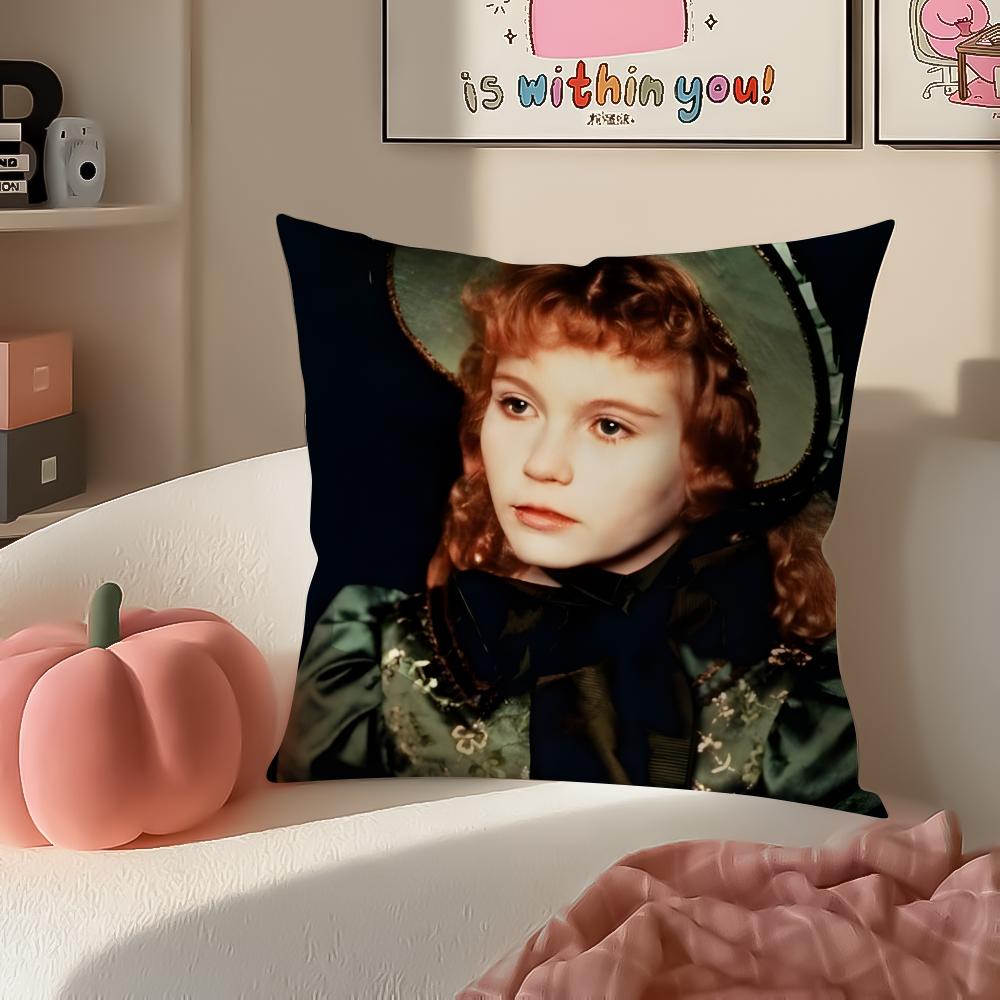 Romantic Tragic Film IInterview with the Vampire Cushion Cover Pillowcase Short Plush Invisible Zipper Room Sofa Cushion Cover
