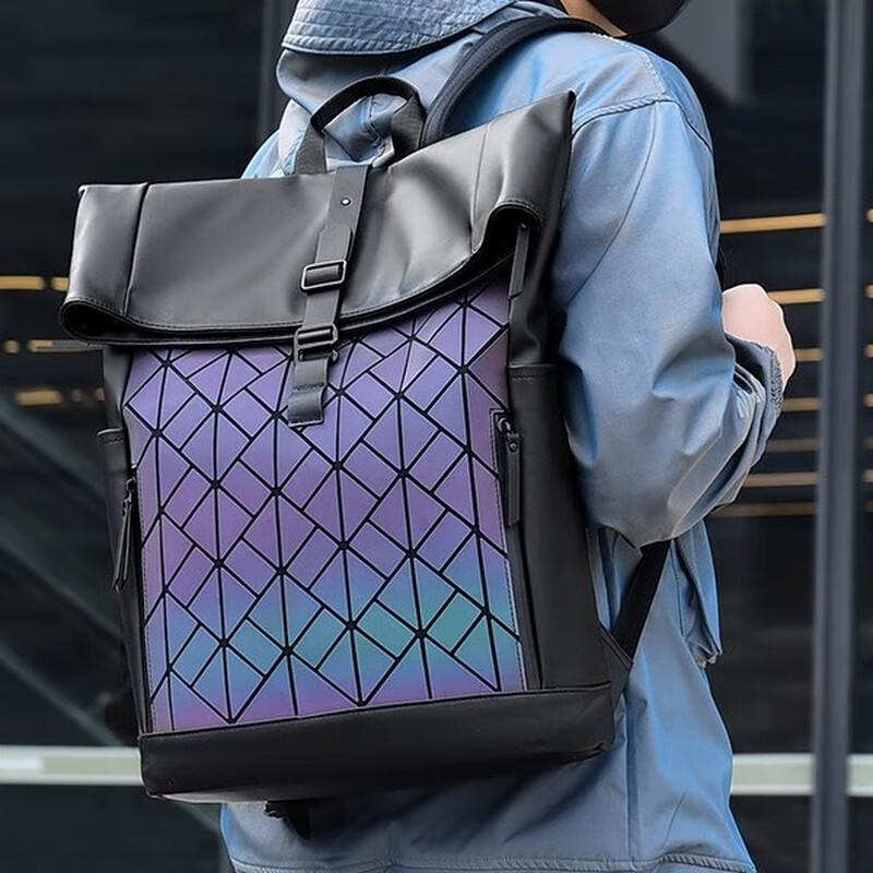 Li Shen Men's Fashion Roll-Top Travel Backpack