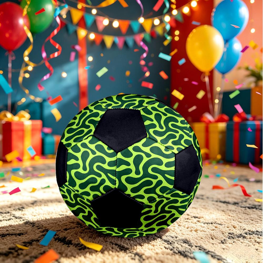 1pc Abstract Organic Shapes Lightweight PVC Training Soccer Ball, Size 5, Suitable for Indoor and Outdoor TrainingGift y60356 Size 5