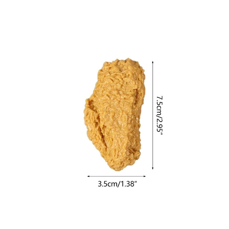 Simulation Hähnchenflügel Falsches Essen Requisiten Shop Küchen Dekorationen Frittiertes Hähnchenschenkel Modell Haus Dekorationen Foto Requisiten