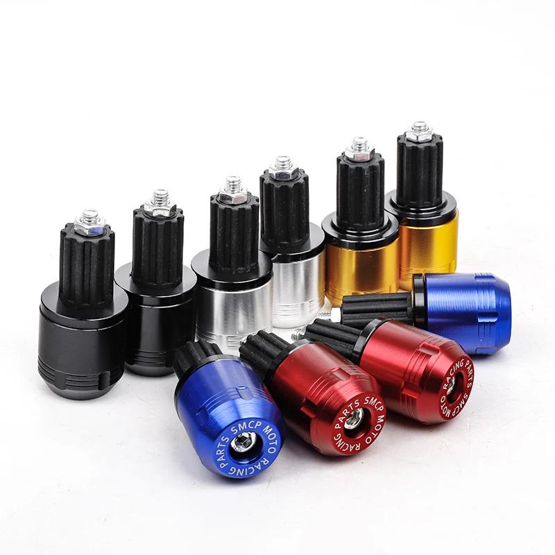 1 Pair 7/8" 22mm Motorcycle Handlebar End Universal Aluminum Handle Bar Grips Cap Gear Balanced Plug Slider Counterweight