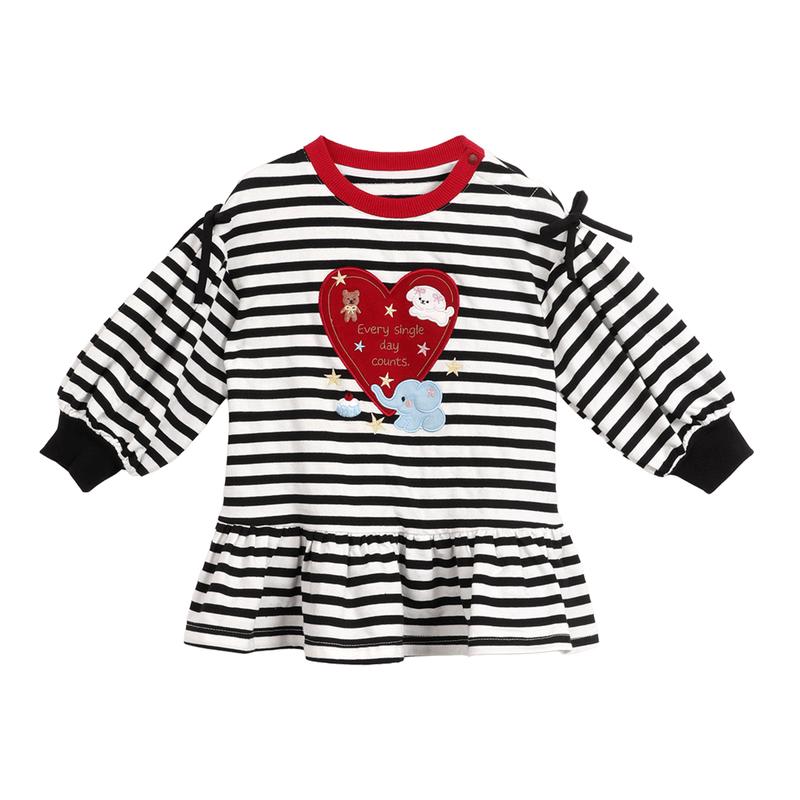 LUSON Baby Girls Long Sleeve Sweatshirt Dress 100