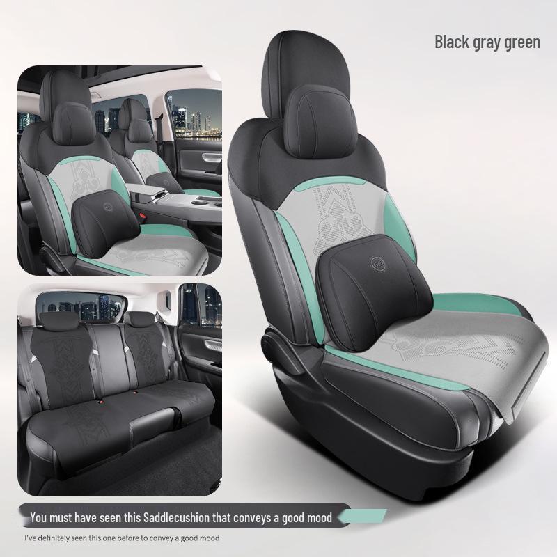 AION S580 Suede Car Seat Cover: Four Seasons, Semi-Enclosed Design