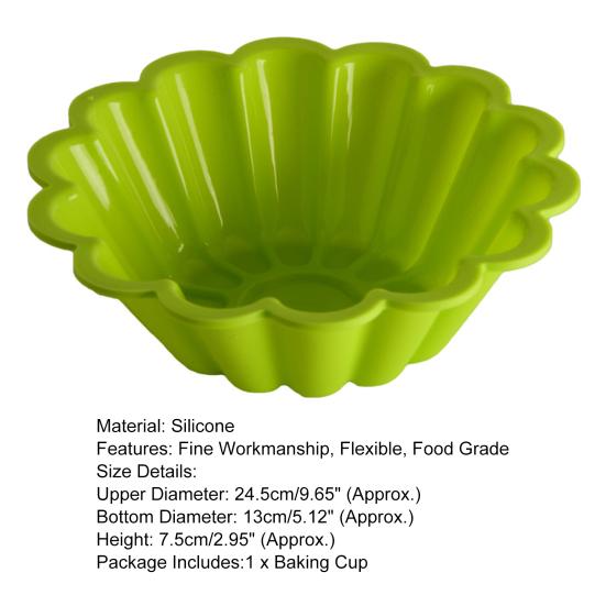 Pastry Cup Heat-resistant Not Easy to Deform Dishwasher Safe Silicone Cake Muffin Liner for Bakery