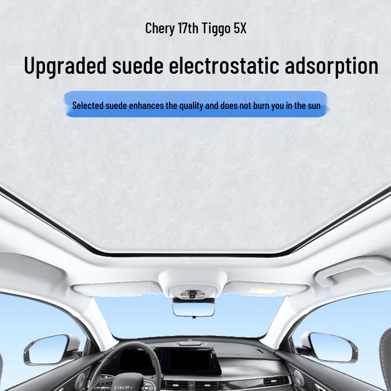 Compatible with Chery 17 Tiggo 5X: Sunroof Sunshade for Heat Insulation and Privacy.