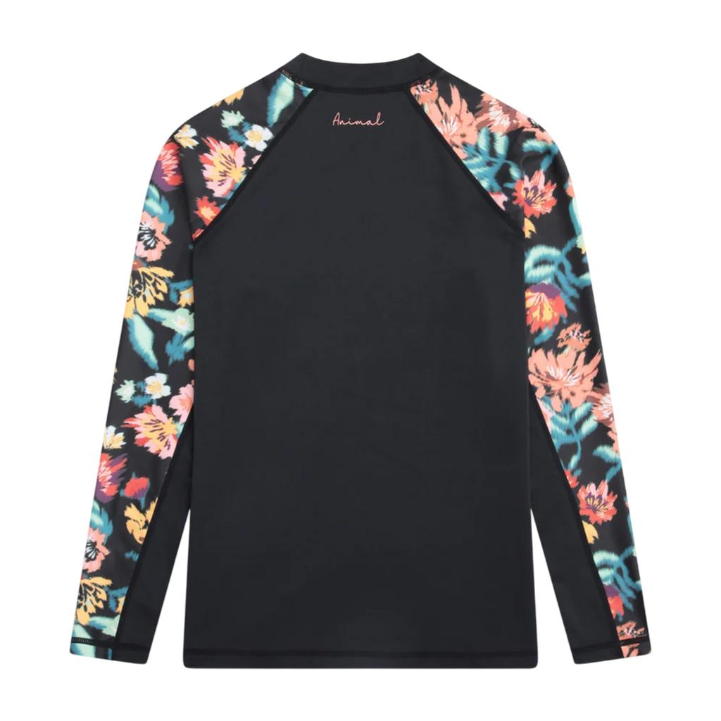 Animal Womens/Ladies Lillie Floral UPF 50+ Raglan Rash Guard