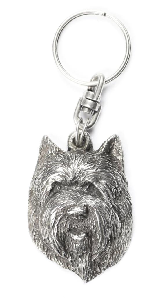 Cairn Terrier Ii - Posrebrzany Brelok Z Psem, Ozdoba Torebki, Zawieszka Do Plecaka Marki Art-Dog