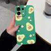 Для Oppo Realme 8 9 5 6 7 10 Pro Plus K12 A5 A5X Чохол Милий Авокадо Візерунок Рідкий Силікон Висока Якість Пилозахисний Чохол Для Oppo Бампер