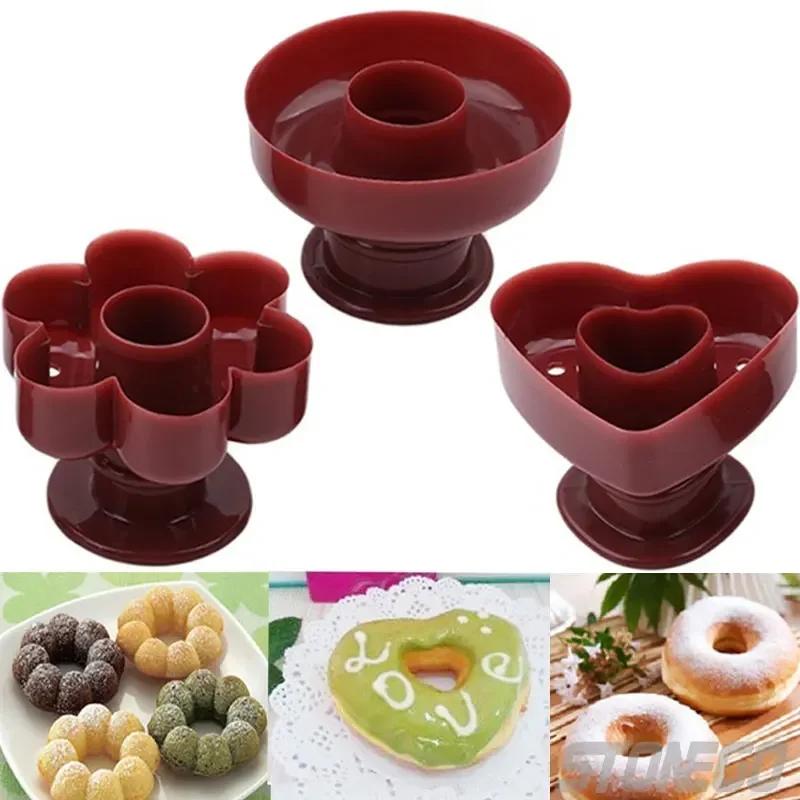 Donut Biscuit Press Mold DIY Baking Tools Round Biscuit Mold 3 Type Options Bread Cake Baking Mold
