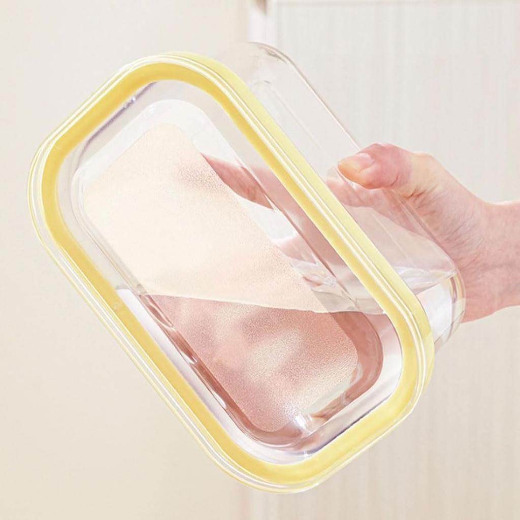 Butter Slicers Cutter, New Stick Butter Container Dish With Lid For Fridge, Easy Cutting Two 4oz Sticks