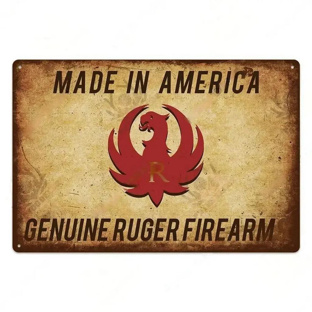 Metal Tin Signs Pistol Stonger Beretta Wesson Colt Vintage Rust Poster Art Wall Plaque Sign Decor Bar Garage Iron Plate Painting