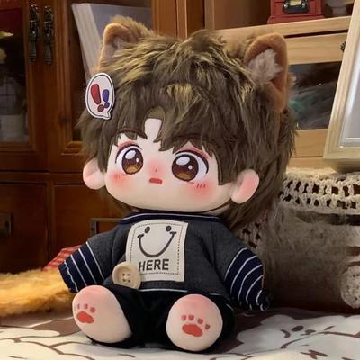 Κούκλα λούτρινο παιχνίδι 20 εκ. Ντύσιμο Άνιμε Κουλ Γεμιστή Κούκλα Φιγούρα Σούπερ Σταρ Μωρό Μπορεί να Αλλάξει Ρούχα Δώρο