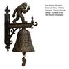 Yousheng Funny Doorbell, This is My Happy Place Rustic Animal Rustic Doorbell Decor, Resin Hanging Wall Bell, for Men Cabin Porch Garden Outdoor Decor