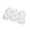 6 Cavity Raspberry Chocolate Baking Mould Food Grade Silicone Mousse Cake Mold for Family Gatherings and Celebration