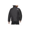 Nike Kurtka puchowa z dużym nadrukiem logo na piersi i stójką, długi rękaw, kurtki dziecięce, czarna NY2342016GS-002