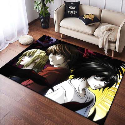Japanese Anime Death Note Kira Floor Mats Square Carpets for Bedroom Living Room Home Decoration Rugs Soft Velvet Mat Area