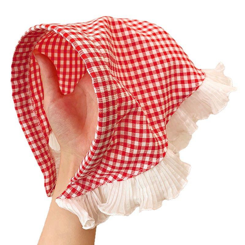 2025 Spring/Summer Pastoral Girl's Lace Headband: Sweet, Stylish, Sunscreen Head Wrap