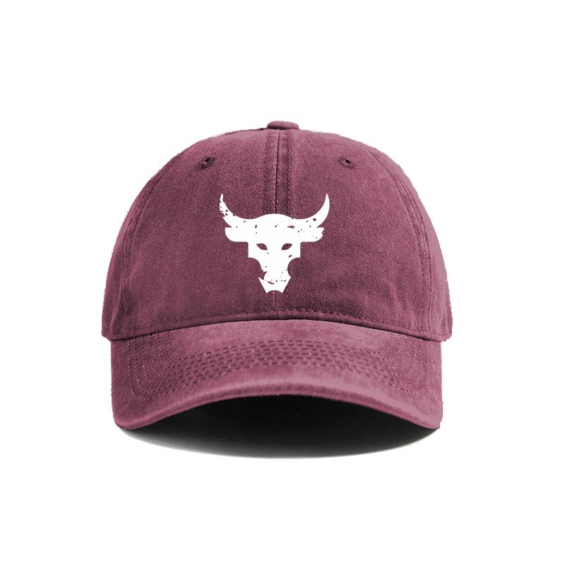 Dwayne Johnson Brahma Bull Baseballkappe Sommer Used Dad Hats Unisex Outdoor Verstellbar Baumwollkappen MZ-440
