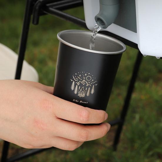 Stainless Steel Drinking Cup Heat-Resistant Rustproof Food Grade Dishwasher Safe Outdoor Camping Beer Tea Cup Coffee Mug