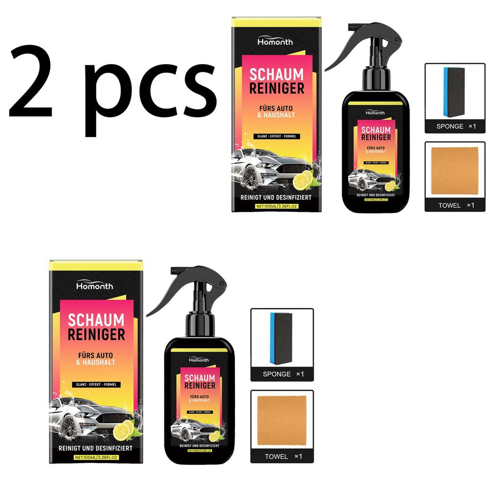 Homonth Car Cleaning Spray for Removing Surface Dust and Dirt, Cleaning Care, Refurbishment Maintenance, 1 set