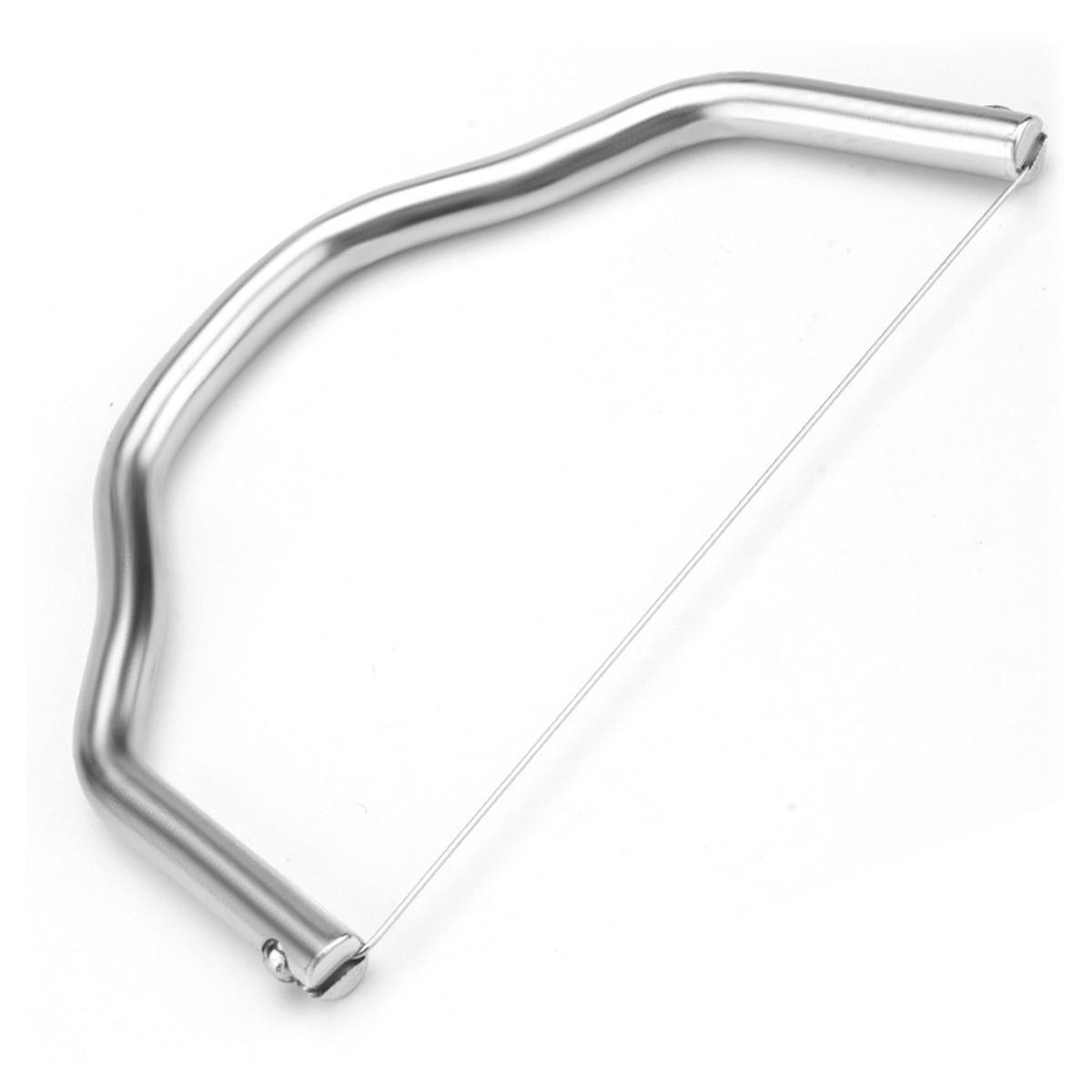 

Сырорезка Leeseph с проволокой, быстрая нарезка твердых или полутвердых сыров, кухонный инструмент из нержавеющей стали, долговечная проволока серебряный