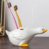 Duck Toothbrush Holder Ceramic Cute Toothbrush Organizer Decorative Cartoon Duck Toothbrush