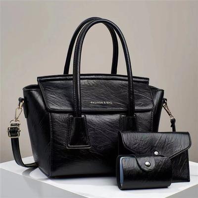 Three-piece Leisure Handbag Atmospheric Shoulder Bag Large Capacity Fashion High-end Crossbody Bag Chinese Valentine's Day