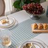 All Polyester Color Woven Jacquard Thousand Bird Grid Fringed Tablecloth Rectangular Coffee Table Dining Table Cloth Cover Lace