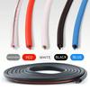 5M Car Bumper Anti Collision Strip Auto Door Edge Protector Strip Anti-collision U Type Trim Rubber Anti-rub Protector Tape