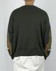 A MADE Wool Mohair Intarsia Oversized Knit (Khaki Brown)