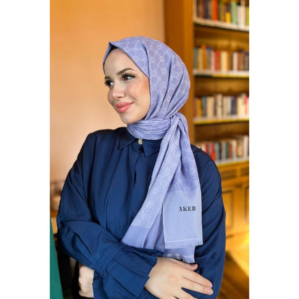 Elegance Monogram Shawl - 1090100-913 - Smoked