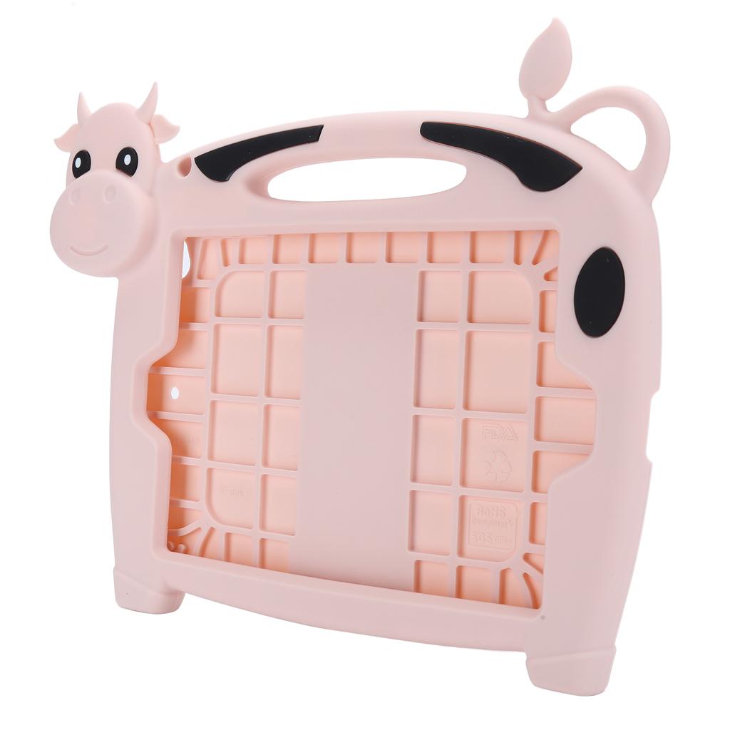 7.9 Inch Tablet Protective Cover Cute Cow Kids Silicone for iOS Mini12345 CasePink