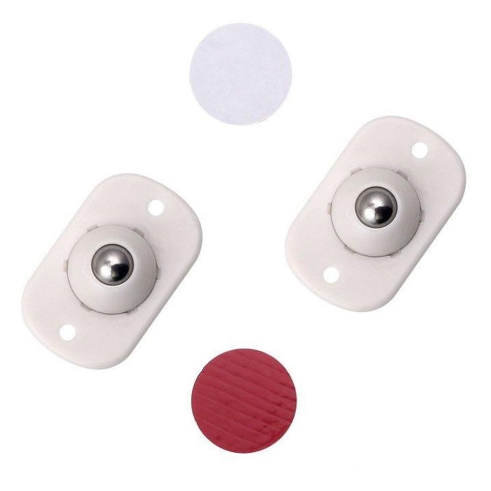

8pcs Stainless Steel Self Adhesive Caster 360° Swivel Mini Roller Ball Wheel Caster Wheel Cabinet