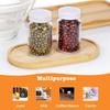 10Pcs Mini Plastic Bottles with Labels, 150ml Reusable Empty Bottles with Lids, Small Ginger Bottles, Refillable Juice Bottles