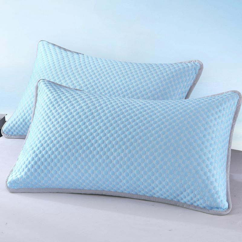 Summer Cooling Ice Bean Pillowcase - Set of 2, Ideal for Dorms and Home
