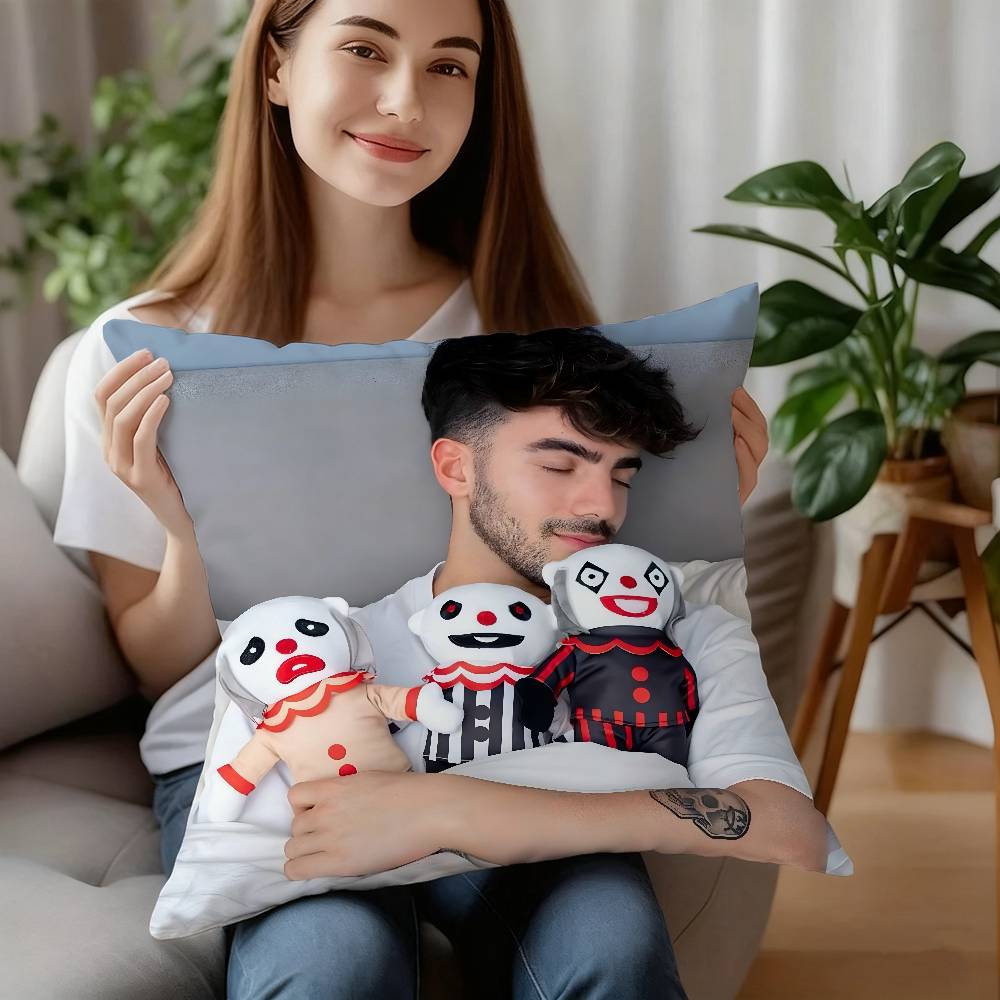 Internet Celebrity Fede V-Vigevani Pillow Case Plush Fabric Soft Pillowcase Double Sided Print Cushion Cover Household Gifts