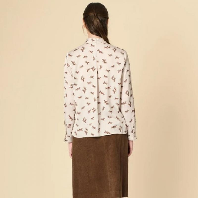 BCBG Classic Type Print Blouse B4f8b440