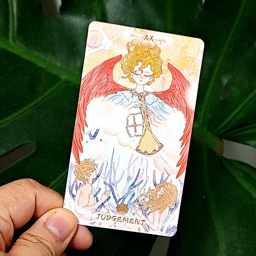 Serenity Tarot Deck 10.3*6cm 78 Pcs Warm Dreamy Anime-Style Tarot Cards Based on Rider System