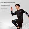 Li Ning Compression Long Sleeve Top And Long Pants Fitness Set Men activewear Black YZMB-YUDW016