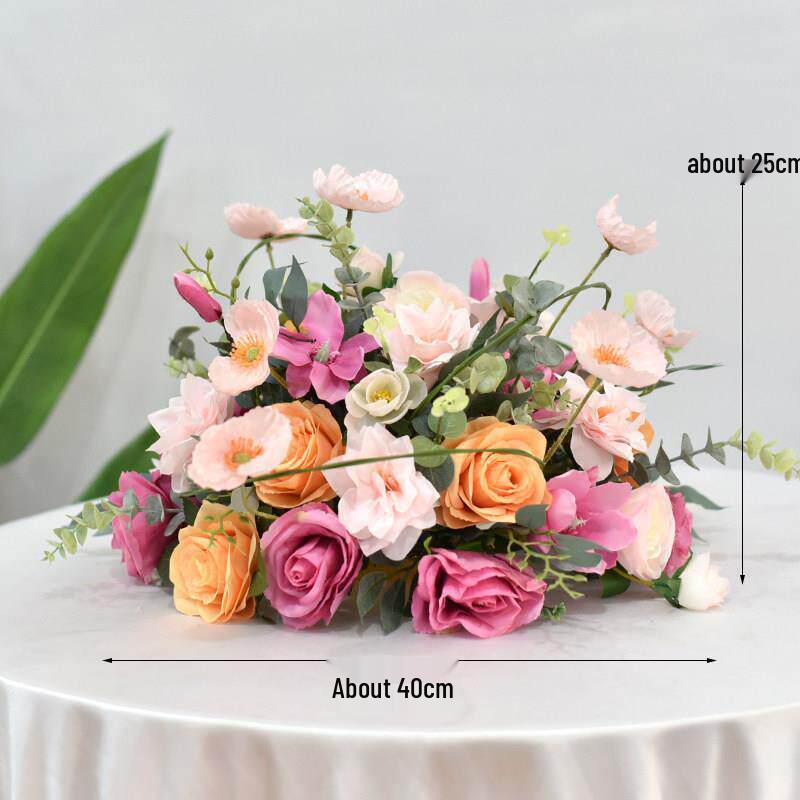 

Round Floral Centerpiece for Dining Table and Events
