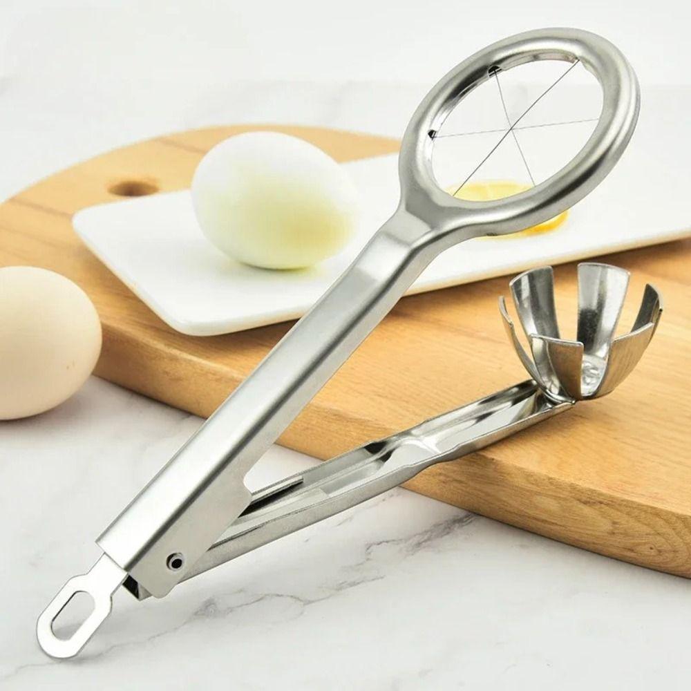 with Handle Egg Slicer Section Divider Food Splitter Hexagonal Cutting Egg Cutter  Kitchen Gadget