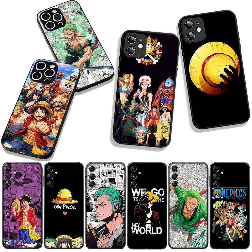 Cover for Apple iPhone 16 15 14 Plus 13 12 Mini 17 Pro Max + ProMax 16E Air 16+ 15+ Case Anime Luffy One Roronoa Zoro Piece