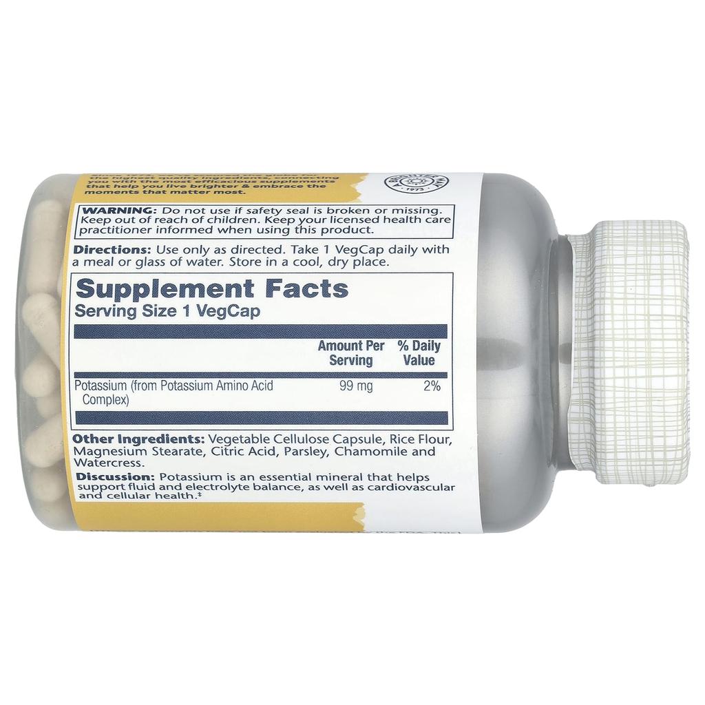 Potassium, 99Mg, 200 Veggie Caps