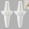 2PCS Universal Bottle Emptying Kit - Reusable Liquid Transfer Connector with No Waste Funnel Adapter, Compatible with Soap