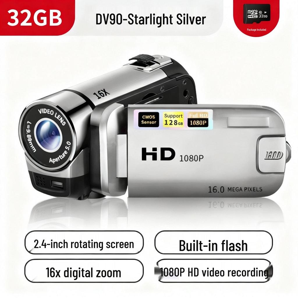 DV90 Digital Camera - 16MP HD Photo & Video Camcorder, Ideal Gift for Adults