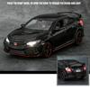 AAALW1 1:32 Scale Honda CIVIC TYPE-R Alloy Diecast Toys Cars Models with Sound Light Miniature Vehicles Children Adult Birthday Gifts