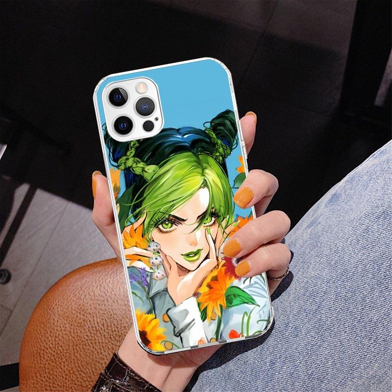 JoJo's Bizarre Adventure Jolyne Cujoh Phone Case For iPhone 17 Air 16 Pro Max 16E 15 + 14 Plus 11 12 13 Mini 7 8 SE Gift Print C