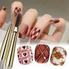 1/2PCS French Plaid Nail Art Brushes Set - Line Grid Pattern Drawing Pen for DIY UV Gel Extension Paint Supplies Manicure Tool