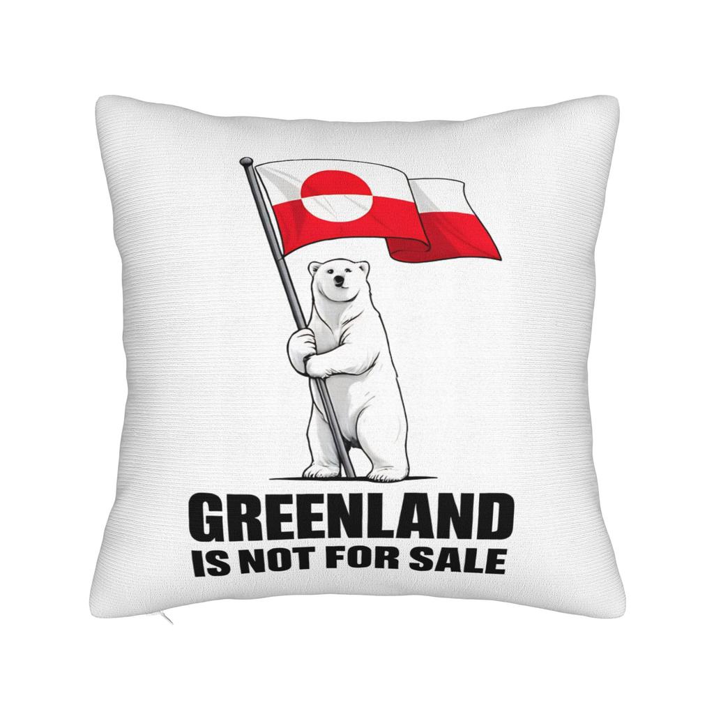 MAGA Greenland Bear Square Pillow Cases Cushion Covers Creative Zipper Decor Throw Pillow Case Cover for Car 40x40cm