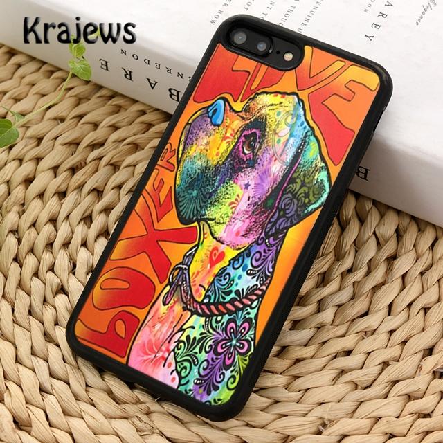 Krajews Boxer Hund Welpen Welpen Design Telefon Fall Für iPhone 14 5 SE 6s 7 8 plus X XR XS 11 12 13 pro max Samsung S21 S22 ultra